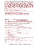 ”Tuyển tập100 đề thi thử đại học và cao đẳng môn hóa học năm 2015 giải chi tiết