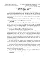 Kế hoạch việc làm mới (Đưa ứng dụng CNTT vào dạy học)