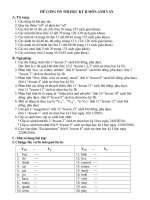 De cuong HKII mon Anh