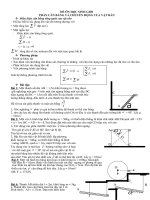 ĐỀ ÔN HỌC SINH GIỎI PHẦN CÂN BẰNG VÀ CHUYỂN ĐỘNG CỦA VẬT RẮN CÓ ĐÁP ÁN