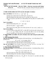 ĐỀ THI THỬ SỐ 19 TN 2011