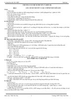 Ôn thi TN môn sinh - phần di truyền