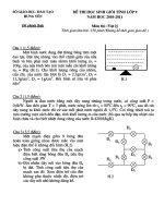 Đề thi HSG tỉnh Hưng Yên - Lý 9