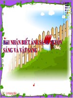 Giáo án bồi dưỡng thao giảng vật lý 7 Bài Nhận biết ánh sáng và nguồn sáng (4)