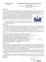 Đề thi HSG tỉnh Thái Bình vật lý 9(2011)