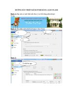 HƯỚNG DẪN THIẾT KẾ BANNER BẰNG ALEO FLASH