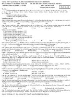 Đề thi thử ĐH môn Hóa 2011 L2 THPT Nguyễn Xuân Ôn-Nghệ An (có đáp án)