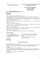 Đáp án Tiếng Phap HSG2011