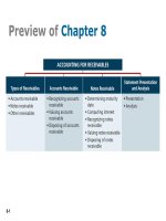 Financial accounting chapter 08 accounting for receivables