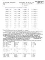 ĐỀ KIỂM TRA 45'' TA 12 LẦN 2 - HKII