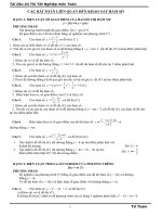 Ôn tập Hàm số (Luyện thi Tốt Nghiệp)