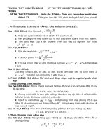 ĐỀ THI THỬ SỐ 17 TN 2011