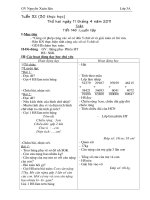 giao an 3 tuan 30, 31 thuc hoc