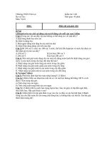 Đề kiểm tra 1 tiết lý hkII