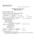 đề tthi học kì II văn 6,7,8,9