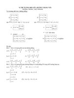 Vị trí tương đối của đường thẳng với đường thẳng và mặt phẳng