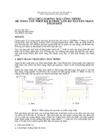 Sửa chữa hư hỏng mái công trình bê tông cốt thép do thấm dột
