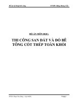 Đồ án kỹ thuật thi công