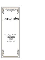 Bìa Lịch báo giảng