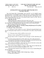 KH ÔN TẬP VÀ KIỂM TRA HỌC KỲ II