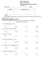 DE THI HOC KI II + DAP AN