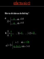 phương trình chứa dấu giá trị tuyệt đối