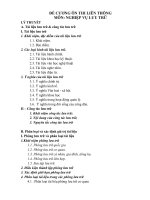 ĐỀ CƯƠNG ÔN THI LIÊN THÔNG MÔN NGHIỆP VỤ LƯU TRỮ