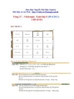 ĐỀ THI VIOLYMPIC TOÁN VÒNG 17