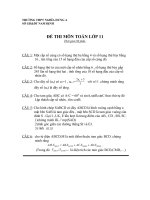 Toan 11 thi 8 tuan ki 2 Nghia Hung A