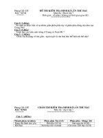 ĐỀ THI KSCL KỲ HAI LỚP 7 ĐỊA LÍ