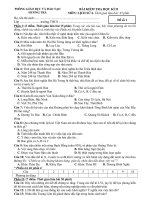 ĐỀ THI HỌC KÌ II - ĐÁP ÁN