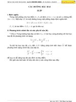 Các đường bậc hai trong mặt phẳng