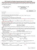 thi thử chuyên hà nội- đáp án chi tiết