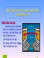 Giáo án bồi dưỡng thao giảng số học lớp 6 Bài Số phần tử của một tập hợp.. (1)