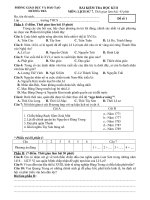 ĐỀ THI HỌC KÌ II + ĐÁP ÁN