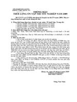 Ke hoach on thi Tot nghiep nam 2010-2011