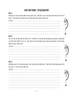 Bài tập Toán 4 - Tỉ lệ bản đồ