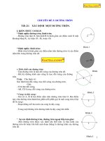 Đường tròn và sự xác định của đường tròn