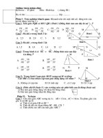 Đề thi Hình học 8 chương 3 hay