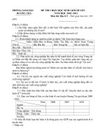 de va dâpn thi HSG huyen Huong Tra 2010-2011