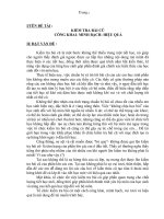 SKKN : Kiểm tra bài cũ: Công khai-minh bạch- hiệu quả