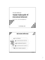 Tài liệu thanh toán quốc tế