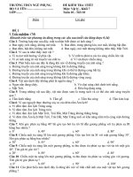 ĐỀ KT VẬT LÝ 7 TUẦN 10