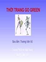 Thời trang Go Green