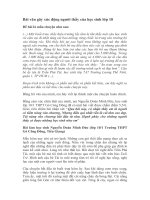 Bài văn gây xúc động người thầy của học sinh lớp 10