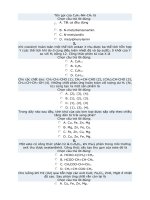 bài tập trắc nghiệm hóa  12