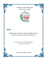 DÂN CA DÂN TỘC THÁI TẠI THÔN CO CỌI 2 XÃ SƠN A HUYỆN VĂN CHẤN TỈNH YÊN BÁI