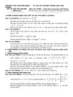 ĐỀ THI THỬ SỐ 18 TN 2011