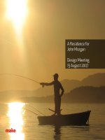 MAKE A Residence for John Morgan Design Meeting 15 August 2007 HUMBER