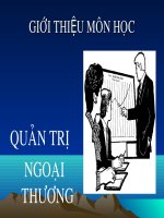 Bài giảng ngoại thương